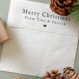 Christmas Typewriter Stamp