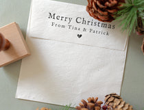 Christmas Typewriter Stamp - About You Stationery 