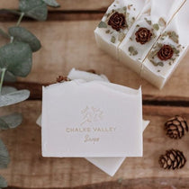 Soap Personalized with a Custom Soap Stamp